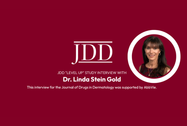 Journal of Drugs in Dermatology JDD video exclusive titled Breaking New Ground in Atopic Dermatitis Treatment: Dr. Linda Stein Gold Discusses the “Level Up” Study