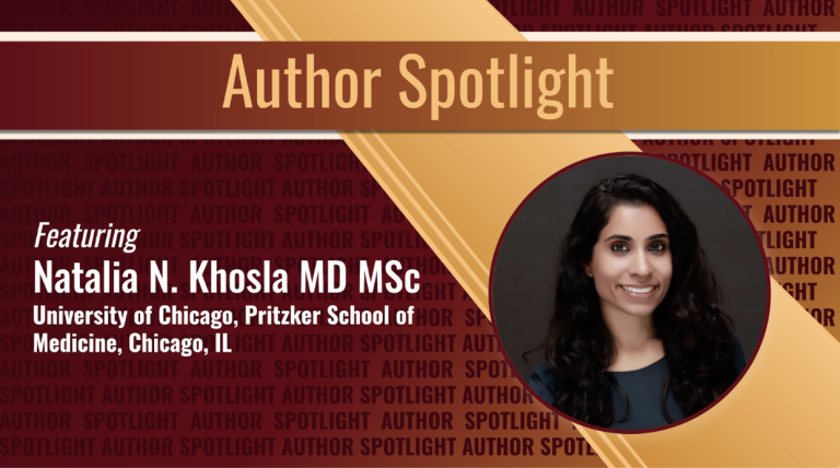 Journal of Drugs in Dermatology JDD Author Spotlight featuring Natalia N. Khosla MD.