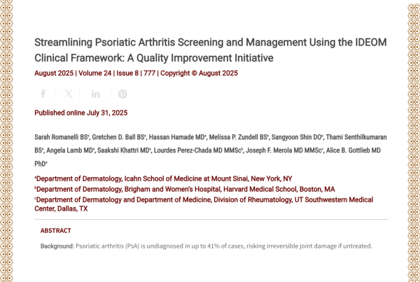 Journal of Drugs in Dermatology JDD Article About The Prevalence of Dupilumab-Associated Adverse Events Among Black and African American Adult Patients With Atopic Dermatitis: A Retrospective Chart Review