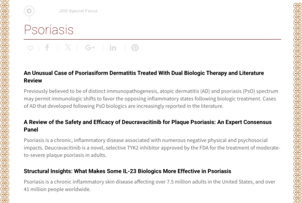 Journal of Drugs in Dermatology JDD Article About From the Vault: Taking A Look At Psoriatic Arthritis