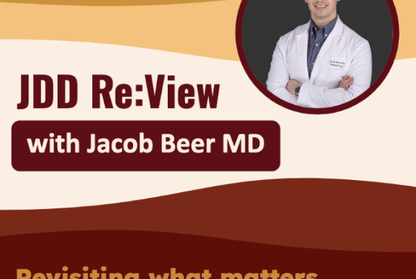 Journal of Drugs in Dermatology JDD featuring Dr. Jacob Beer in JDD Re:View, a discussion of JDD articles and specific topics. Aesthetic treatments are evolving faster than ever, from fillers and sunscreens to the promise (and debate) of exosomes. This month’s Re:View spotlights the studies shaping today’s practice and tomorrow’s possibilities.