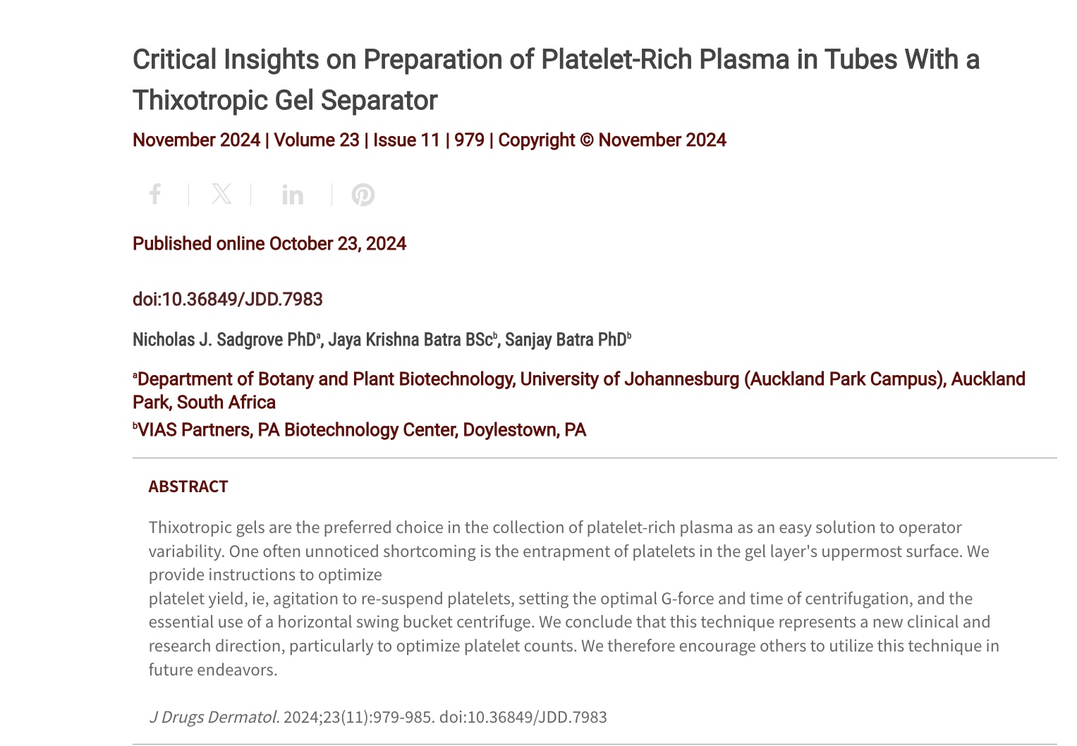 Journal of Drugs in Dermatology JDD Article about The Overlooked Burden: Psychodermatologic Needs of Hispanic and Latinx Communities in the United States