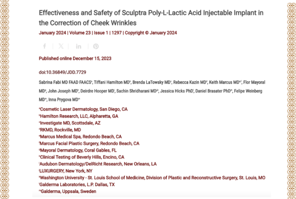 Journal of Drugs in Dermatology JDD featuring Expanding Indications for PLLA-SCA: From Facial Rejuvenation to Body Contouring